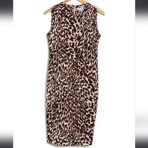 *NWT* Calvin Klein Leopard Print Dress w/zipper (Size 8)